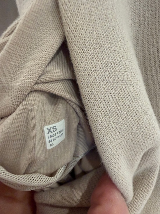 Neutral Beige Pullover Hoodie - Picture 2 of 3